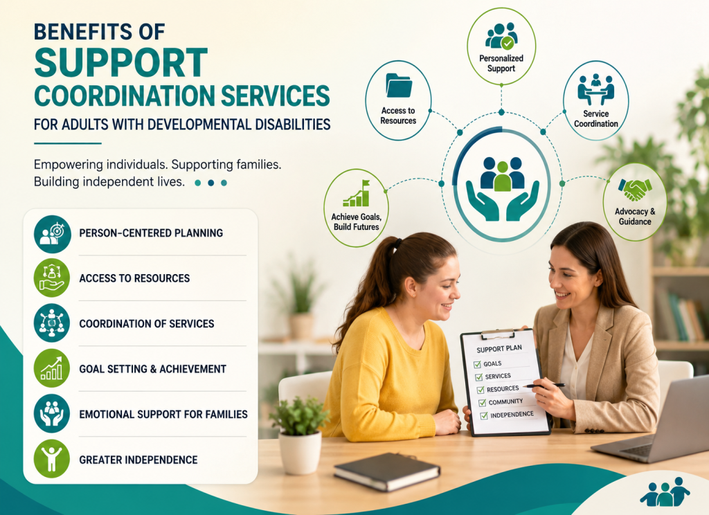 Benefits of Support Coordination Services for Adults with Developmental Disabilities
